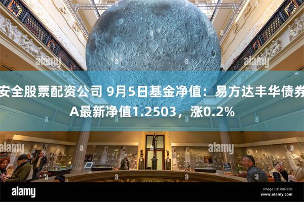 安全股票配资公司 9月5日基金净值：易方达丰华债券A最新净值1.2503，涨0.2%